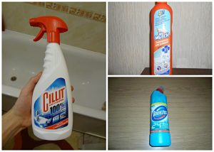 Как отмыть следы марганцовки в ванной